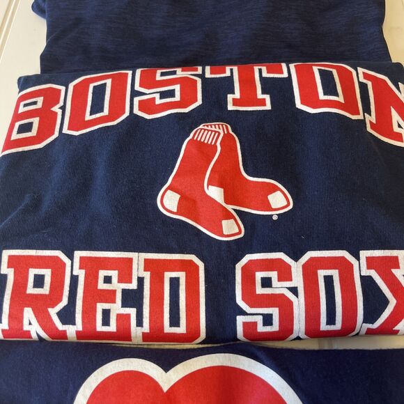 Boston Red Sox Men's T-Shirt Bundle Medium/Large Navy 3 Shortsleeve MLB Baseball - Picture 13 of 16